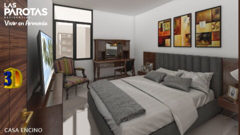 Elegante dormitorio en Las Parotas Residencial, diseñado para el confort y la armonía.
- **Descripción:** Imagen de un dormitorio moderno en Las Parotas Residencial. La habitación cuenta con una cama king-size, muebles de madera oscura y una decoración sofisticada con cuadros abstractos. El diseño busca ofrecer un ambiente acogedor y elegante, ideal para el descanso. Dormitorio moderno en Las Parotas Residencial con cama king-size y decoración elegante.- **Título:** Dormitorio Moderno en Las Parotas Residencial- **Leyenda:** Elegante dormitorio en Las Parotas Residencial, diseñado para el confort y la armonía.- **Descripción:** Imagen de un dormitorio moderno en Las Parotas Residencial. La habitación cuenta con una cama king-size, muebles de madera oscura y una decoración sofisticada con cuadros abstractos. El diseño busca ofrecer un ambiente acogedor y elegante, ideal para el descanso.