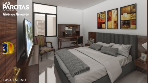 Elegante dormitorio en Las Parotas Residencial, diseñado para el confort y la armonía.
- **Descripción:** Imagen de un dormitorio moderno en Las Parotas Residencial. La habitación cuenta con una cama king-size, muebles de madera oscura y una decoración sofisticada con cuadros abstractos. El diseño busca ofrecer un ambiente acogedor y elegante, ideal para el descanso. Dormitorio moderno en Las Parotas Residencial con cama king-size y decoración elegante.- **Título:** Dormitorio Moderno en Las Parotas Residencial- **Leyenda:** Elegante dormitorio en Las Parotas Residencial, diseñado para el confort y la armonía.- **Descripción:** Imagen de un dormitorio moderno en Las Parotas Residencial. La habitación cuenta con una cama king-size, muebles de madera oscura y una decoración sofisticada con cuadros abstractos. El diseño busca ofrecer un ambiente acogedor y elegante, ideal para el descanso.